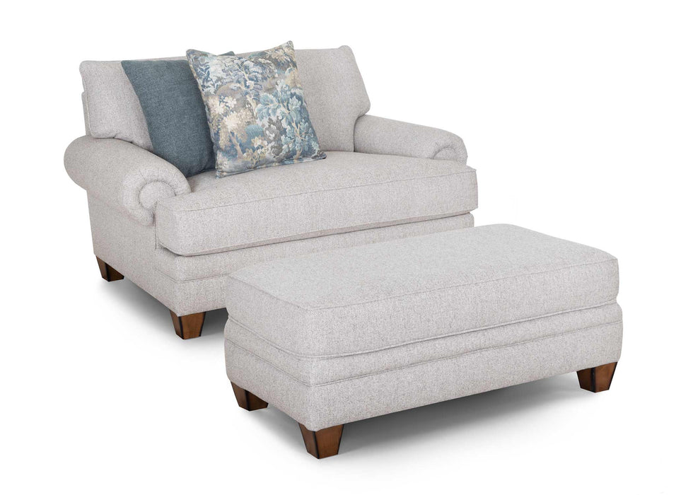 Franklin Furniture - 957 Annisa Chair and a Half with Matching Ottoman in Julien Cork - 95788-95718-CORK