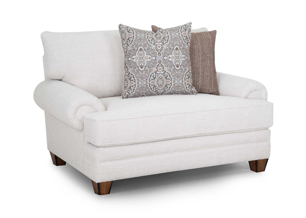 Franklin Furniture - 957 Redcliffe 3 Piece Living Room Set in Serena Cotton - 95740-95720-95788-COTTON