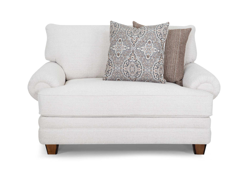 Franklin Furniture - 957 Redcliffe Chair and a Half in Serena Cotton - 95788-COTTON