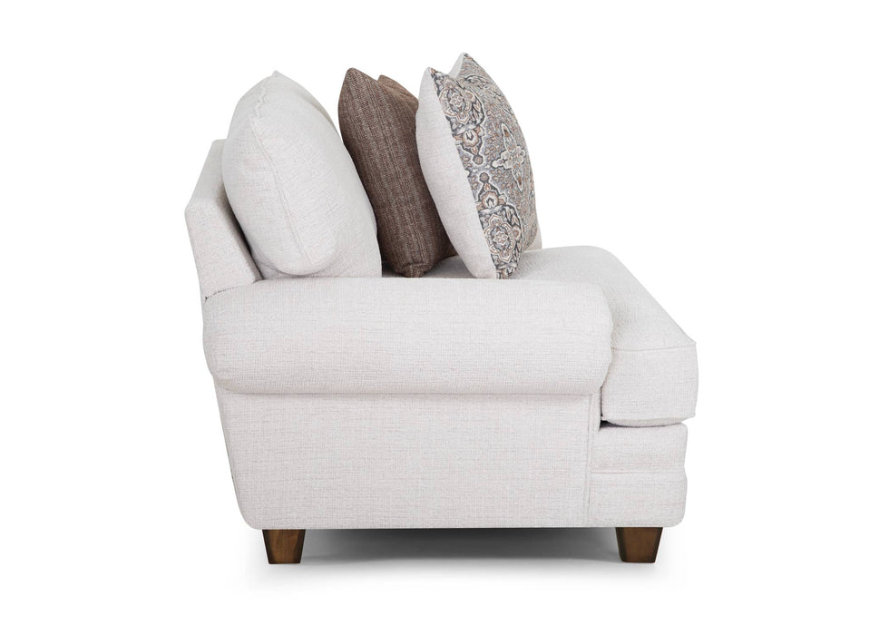 Franklin Furniture - 957 Redcliffe Chair and a Half in Serena Cotton - 95788-COTTON