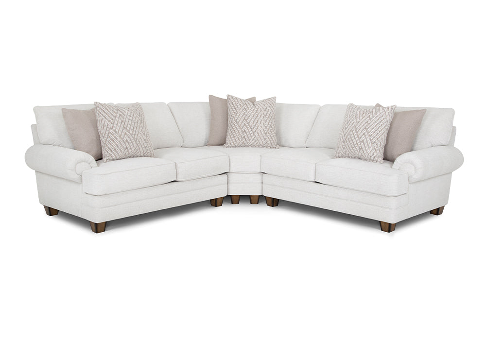 Franklin Furniture - 957 Hope 3 Piece Sectional Sofa in Blanco - 2170-Blanco