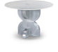 Meridian Furniture - Alden 48" White Genuine Marble Top And Aluminum Base Dining Table - 959-T - GreatFurnitureDeal