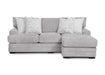 Franklin Furniture - 960 Sterling Sofa w/ Reversible Chaise in Matcha Nickel - 96026-NICKEL - GreatFurnitureDeal