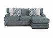 Franklin Furniture - 960 Emerald Sofa w/ Reversible Chaise in Matcha Teal - 96026-TEAL - GreatFurnitureDeal