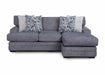 Franklin Furniture - 960 Sapphire Sofa w/ Reversible Chaise in Matcha Mineral - 96026-MINERAL - GreatFurnitureDeal