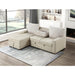 Homelegance - Gallatin 2 Piece Sectional with Left Chaise in Beige & Light Gray - 9605BE*2LCRL - GreatFurnitureDeal