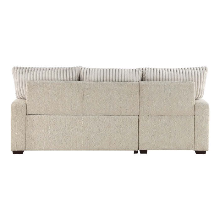 Homelegance - Gallatin 2 Piece Sectional with Left Chaise in Beige & Light Gray - 9605BE*2LCRL - GreatFurnitureDeal