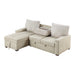 Homelegance - Gallatin 2 Piece Sectional with Left Chaise in Beige & Light Gray - 9605BE*2LCRL - GreatFurnitureDeal