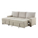 Homelegance - Gallatin 2 Piece Sectional with Left Chaise in Beige & Light Gray - 9605BE*2LCRL - GreatFurnitureDeal