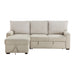 Homelegance - Gallatin 2 Piece Sectional with Left Chaise in Beige & Light Gray - 9605BE*2LCRL - GreatFurnitureDeal