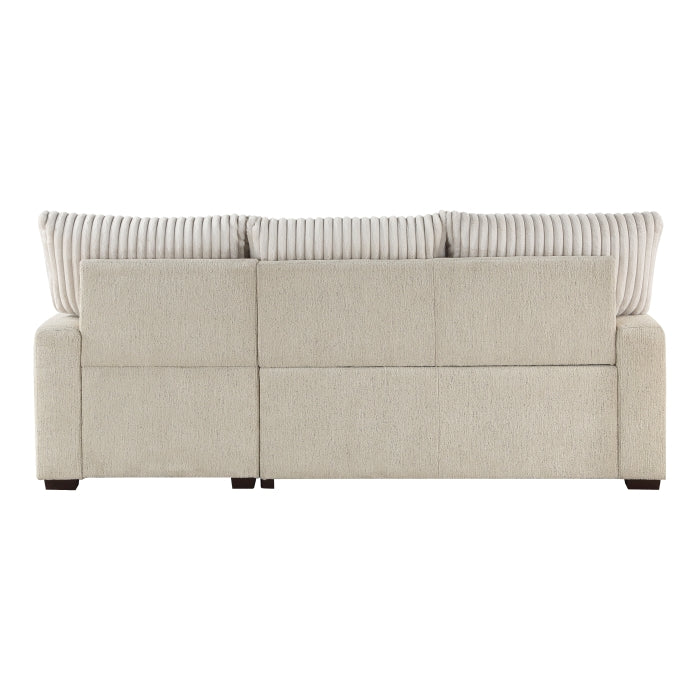 Homelegance - Gallatin 2 Piece Sectional with Right Chaise in Beige - 9605BE*2LLRC - GreatFurnitureDeal