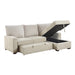 Homelegance - Gallatin 2 Piece Sectional with Right Chaise in Beige - 9605BE*2LLRC - GreatFurnitureDeal