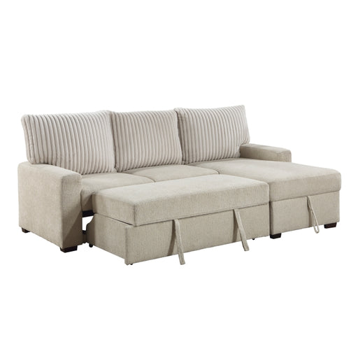 Homelegance - Gallatin 2 Piece Sectional with Right Chaise in Beige - 9605BE*2LLRC - GreatFurnitureDeal