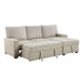 Homelegance - Gallatin 2 Piece Sectional with Right Chaise in Beige - 9605BE*2LLRC - GreatFurnitureDeal