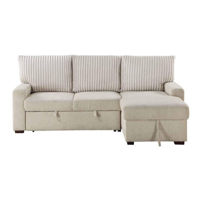 Homelegance - Gallatin 2 Piece Sectional with Right Chaise in Beige - 9605BE*2LLRC - GreatFurnitureDeal