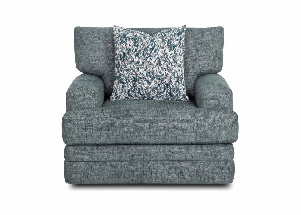 Franklin Furniture - 960 Emerald Swivel Chair in Matcha Teal - 96080-TEAL
