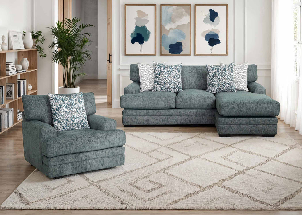 Franklin Furniture - 960 Emerald Swivel Chair in Matcha Teal - 96080-TEAL