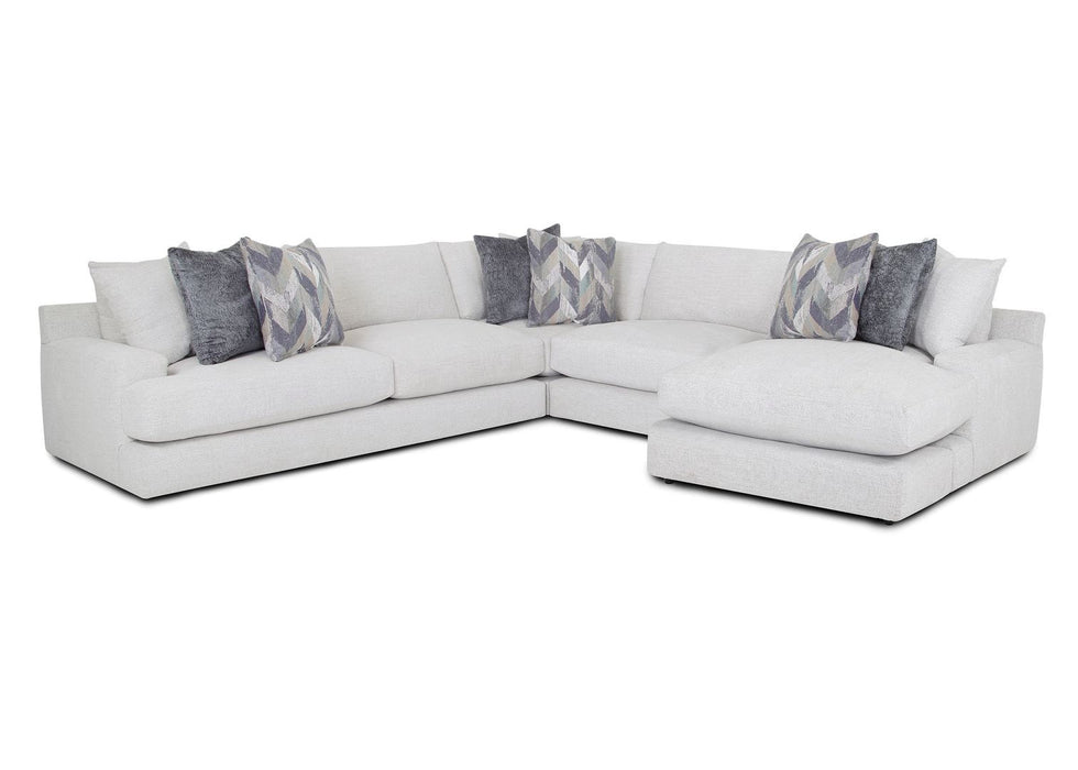 Franklin Furniture - Alistair 3 Piece Sectional with Chaise in Alistair Cotton - 96159-96104-96114-Alistair Cotton Chaise - GreatFurnitureDeal