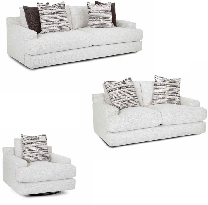 Franklin Furniture - Surrey 3 Piece Living Room Set in Merino Cotton - 96140-120-180-3SET - GreatFurnitureDeal