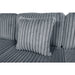 Homelegance - Warwick 2 Piece Sectional with Left Cuddler in Gray - 9623GY*2LU2R - GreatFurnitureDeal