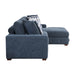 Homelegance - Raife 2-Piece Sectional with Right Chaise in Blue - 9624BU*22LRC - GreatFurnitureDeal