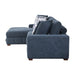 Homelegance - Raife 4 Piece Sectional with Left Chaise and Ottoman in Blue - 9624BU*3LC2R - GreatFurnitureDeal