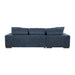Homelegance - Raife 4 Piece Sectional with Left Chaise and Ottoman in Blue - 9624BU*3LC2R - GreatFurnitureDeal