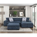 Homelegance - Raife 3 Piece Sectional with Right Chaise in Blue - 9624BU*32LRC - GreatFurnitureDeal