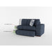 Homelegance - Raife 2-Piece Sectional with Right Chaise in Blue - 9624BU*22LRC - GreatFurnitureDeal