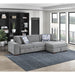 Homelegance - Raife 2-Piece Sectional with Right Chaise in Gray - 9624GY*22LRC - GreatFurnitureDeal