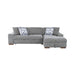 Homelegance - Raife 2-Piece Sectional with Right Chaise in Gray - 9624GY*22LRC - GreatFurnitureDeal
