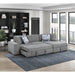 Homelegance - Raife 2-Piece Sectional with Right Chaise in Gray - 9624GY*22LRC - GreatFurnitureDeal