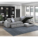 Homelegance - Raife 2-Piece Sectional with Right Chaise in Gray - 9624GY*22LRC - GreatFurnitureDeal