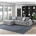 Homelegance - Raife 2 Piece Sectional with Left Chaise in Gray - 9624GY*2LC2R - GreatFurnitureDeal