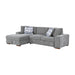 Homelegance - Raife 2 Piece Sectional with Left Chaise in Gray - 9624GY*2LC2R - GreatFurnitureDeal