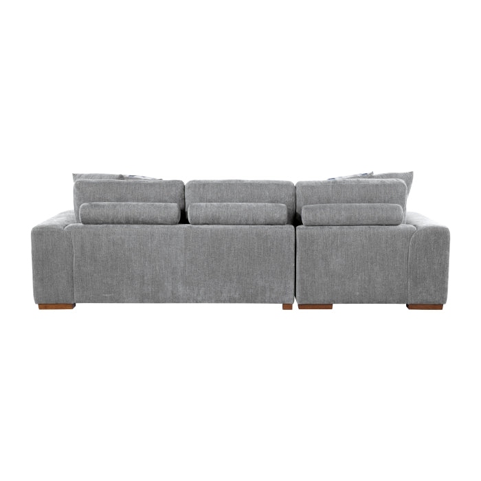 Homelegance - Raife 2 Piece Sectional with Left Chaise in Gray - 9624GY*2LC2R - GreatFurnitureDeal
