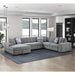 Homelegance - Raife 4 Piece Sectional with Left Chaise in Gray - 9624GY*42RLC - GreatFurnitureDeal
