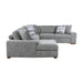 Homelegance - Raife 4 Piece Sectional with Left Chaise in Gray - 9624GY*42RLC - GreatFurnitureDeal