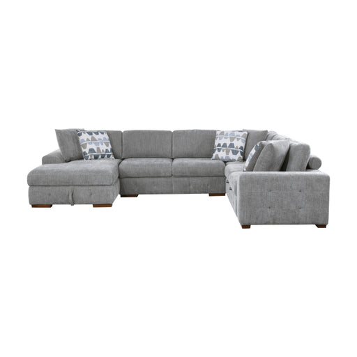 Homelegance - Raife 4 Piece Sectional with Left Chaise in Gray - 9624GY*42RLC - GreatFurnitureDeal
