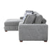 Homelegance - Raife 3 Piece Sectional with Left Chaise and Ottoman in Gray - 9624GY*3LC2R - GreatFurnitureDeal