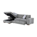 Homelegance - Raife 3 Piece Sectional with Left Chaise and Ottoman in Gray - 9624GY*3LC2R - GreatFurnitureDeal