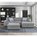 Homelegance - Raife 3 Piece Sectional with Right Chaise in Gray - 9624GY*32LRC - GreatFurnitureDeal