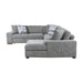 Homelegance - Raife 5 Piece Sectional with Right Chaise and Storage Ottoman in Gray - 9624GY*52LRC - GreatFurnitureDeal