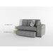 Homelegance - Raife 4 Piece Sectional with Left Chaise in Gray - 9624GY*42RLC - GreatFurnitureDeal