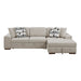 Homelegance - Raife 3-Piece Sectional with Right Chaise and Ottoman in Taupe - 9624TP*32LRC - GreatFurnitureDeal