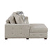Homelegance - Raife 3-Piece Sectional with Left Chaise and Ottoman in Taupe - 9624TP*3LC2R - GreatFurnitureDeal