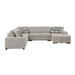 Homelegance - Raife 4-Piece Sectional with Right Chaise in Taupe - 9624TP*42LRC - GreatFurnitureDeal