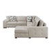 Homelegance - Raife 5-Piece Sectional with Right Chaise and Storage Ottoman in Taupe - 9624TP*52LRC - GreatFurnitureDeal
