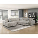 Homelegance - Raife 4-Piece Sectional with Left Chaise in Taupe - 9624TP*42RLC - GreatFurnitureDeal