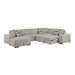 Homelegance - Raife 5-Piece Sectional with Left Chaise and Storage Ottoman in Taupe - 9624TP*5LC2R - GreatFurnitureDeal